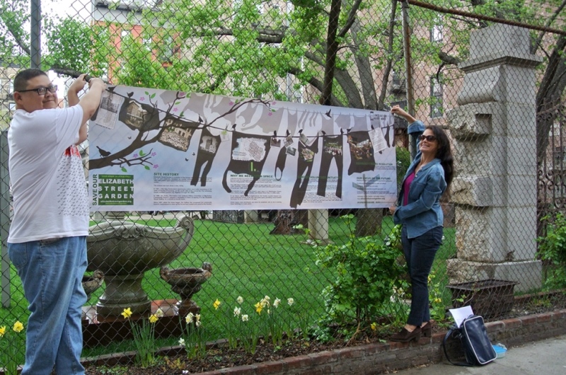 Elizabeth Street Garden Clothesline, in celebration of Lower East Side History Month @ Elizabeth Street Garden