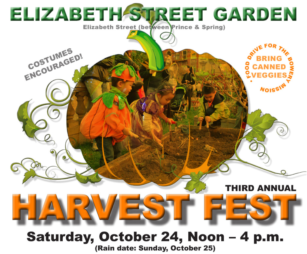 Third Annual Harvest Festival @ Elizabeth Street Garden